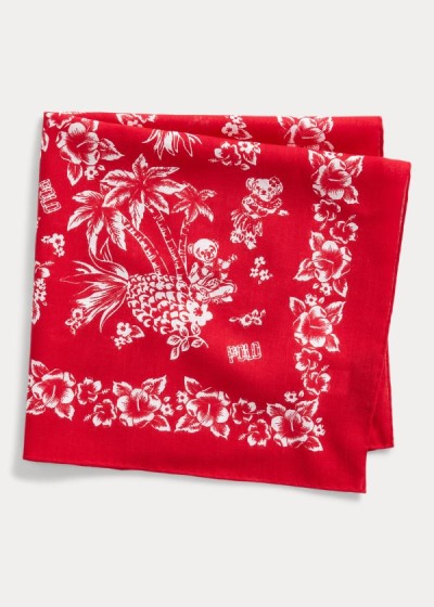 Polo Ralph Lauren Tropical Bear Cotton Bandana Herre Danmark (FOAKB5610)